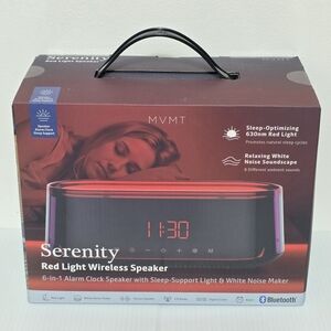 MVMT Serenity Red Light Wireless Bluetooth Speaker Sleep White Noise